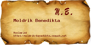 Moldrik Benedikta névjegykártya
